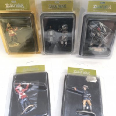 5 Britains Zulu War Figures In Blister Packs.