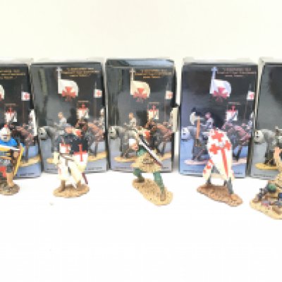A Collection of 5 Boxed King And Country Crusaders Figures.