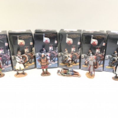A Collection of 6 Boxed King And Country Crusaders Figures.
