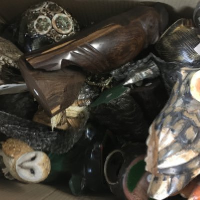 A large collection of Various owl figures, this lot cannot be posted