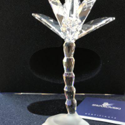 A boxed Swarovski palm tree, no obvious damage or restoration