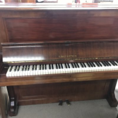A C. Bechstein piano with bench. Dimensions 59x146x128cm