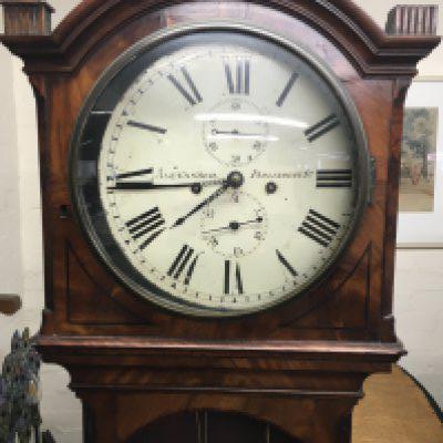 A Mahogany longcase clock, Alexander Parliament street. In need of restoration