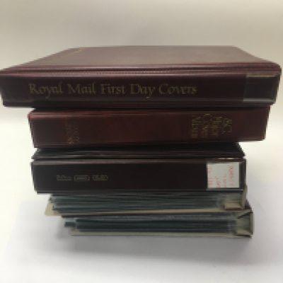 An extensive collection of great Britain first day covers, many with special hand stamps, housed in three large boxes, approx 53 albums in total.