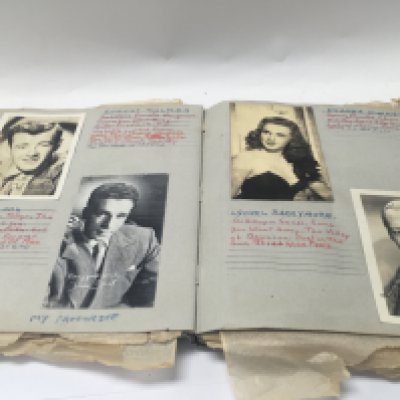 Two film photo albums.