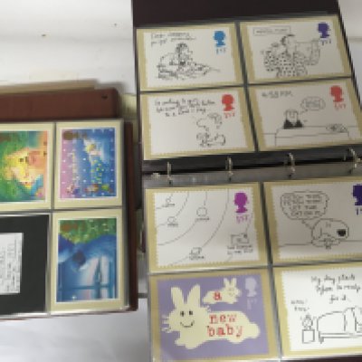 Seven albums containing first day covers and PHQ cards in Royal Mail albums. (7)