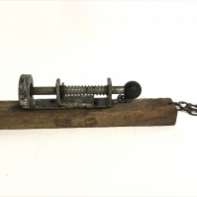A spring loaded poachers alarm. Postage category C