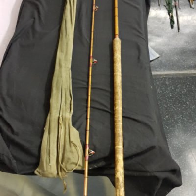 A collection of various fishing rods to include. Dawsons Of Bromley Challenger Rod 10ft aprox. W Haynes & Son Cork 3 piece rod. Reliant Rod 4 piece rod. Unknown make 2 piece rod 10 ft approx. Swydun or Suydun, 5 piece rod. Bernard & Son 2 pieces and looks like the middle section is missing ? unknown make and looks like its a metal 3 piece rod. Rydlin glass fibre 2 piece rod. 2 pieces of bamboo middle secions, no handle or top section. Maybe good for spares.