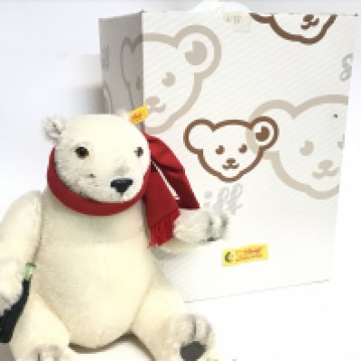 A boxed Steiff Coca Cola bear, postage category C