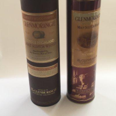 Two bottles of Glenmorangie Single Highland Malt Scotch Whisky a 1l bottle and a 75cl bottle both unopened in presentation tubes (2)