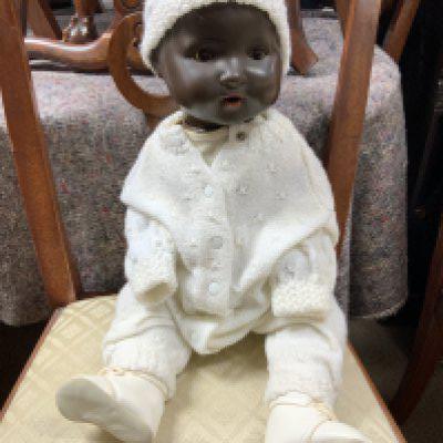A large vintage baby doll stamped 247-7 Germany. (D)