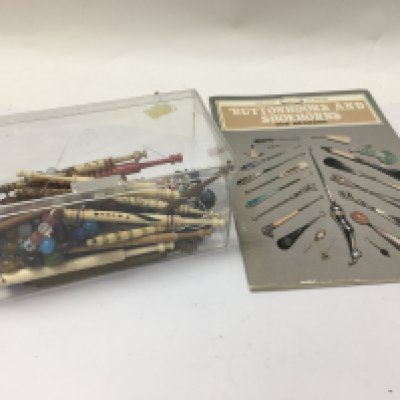 A mixed collection Of wooden and other bobbins.