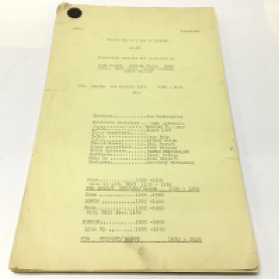 A 1969 original BBC 1 Monty Pythons flying circus script for episode 13. The series stands out for its innuendo laden humour sight gags and observational sketches.