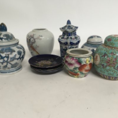 A large mixed lot of 20th century Chinese ceramics and other oddments. NO RESERVE