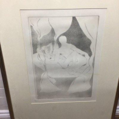 A Limited Edition 12/50 print by Elizabeth Frink entitled The Wife of Bath&#2013266066s Tale. Measuring 34cm x 50cm