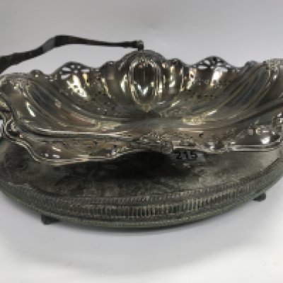 Three silver plated baskets.- NO RESERVE