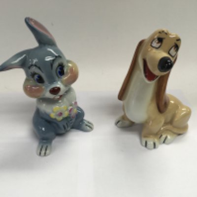 Wade whimsy blow ups of thumper and dashie the dog
