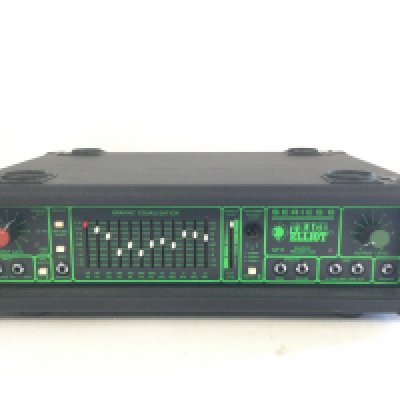 A Trace Elliot Series 6 GP12 graphic preamplifier unit and footswitch (2).