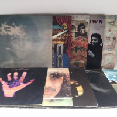 Ten solo Beatles LPs including 'Living In The Material World', 'Mind Games', 'London Town' and others