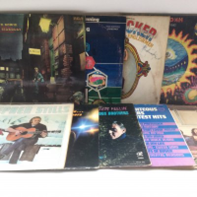 Nine LPs by various artists including David Bowie, BB King, Dr John and others.