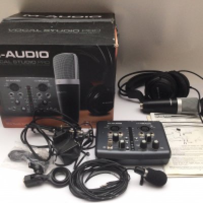 A boxed M Audio Vocal Studio Pro.