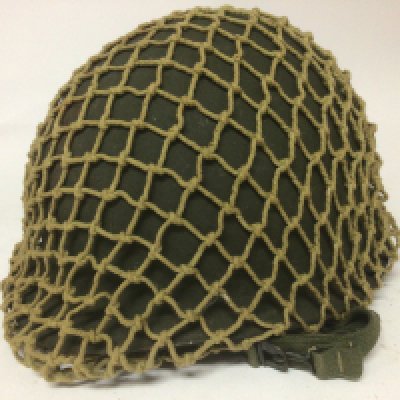 An American Vietnam type Military helmet the inner webbing head support A L Stay Co W 199OM 39942.