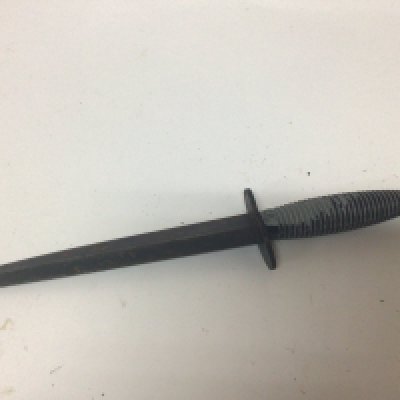 A Fairbrain Sykes commando fighting knife with makers stamp cross keys for A J Nowill & Son.