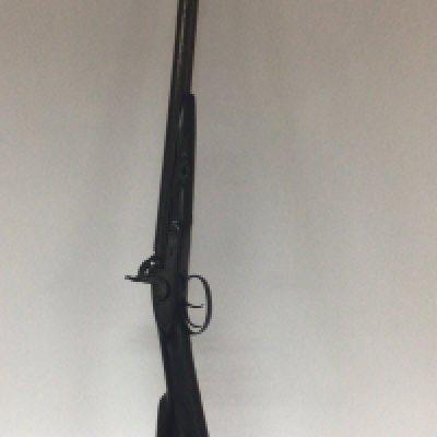 An Antique muzzle load double barrel hammer shot gun. Non functional for wall ornamentation.