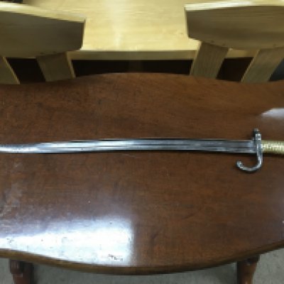 A French bayonet.