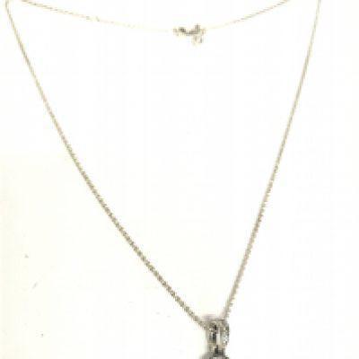 A silver Pandora necklace, postage category A