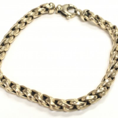 A 9 carat gold bracelet , total weight 10.9g. Postage category A