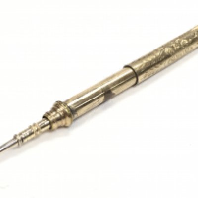 An unmarked gold propelling pencil, total weight 10.5g. Postage category A