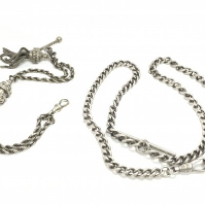 Watch chains including a silver example. Postage category A