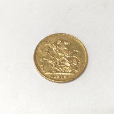 A bun head Victorian 1872 sovereign.