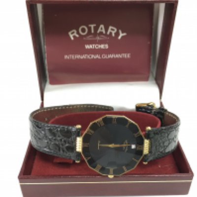 A boxed Rotary Diamond watch. Postage category A
