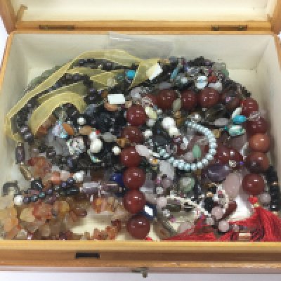 A collection of pearl and semi precious stone jewellery. Shipping category B.