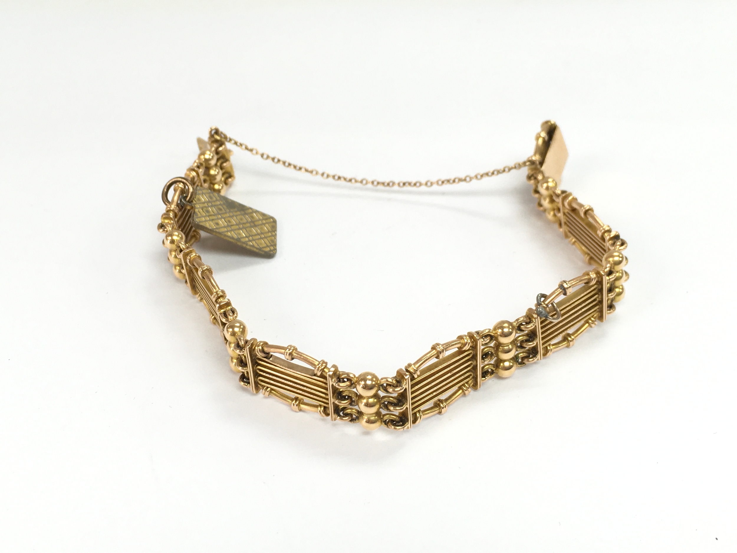 A 15ct gold bracelet. 22.62g