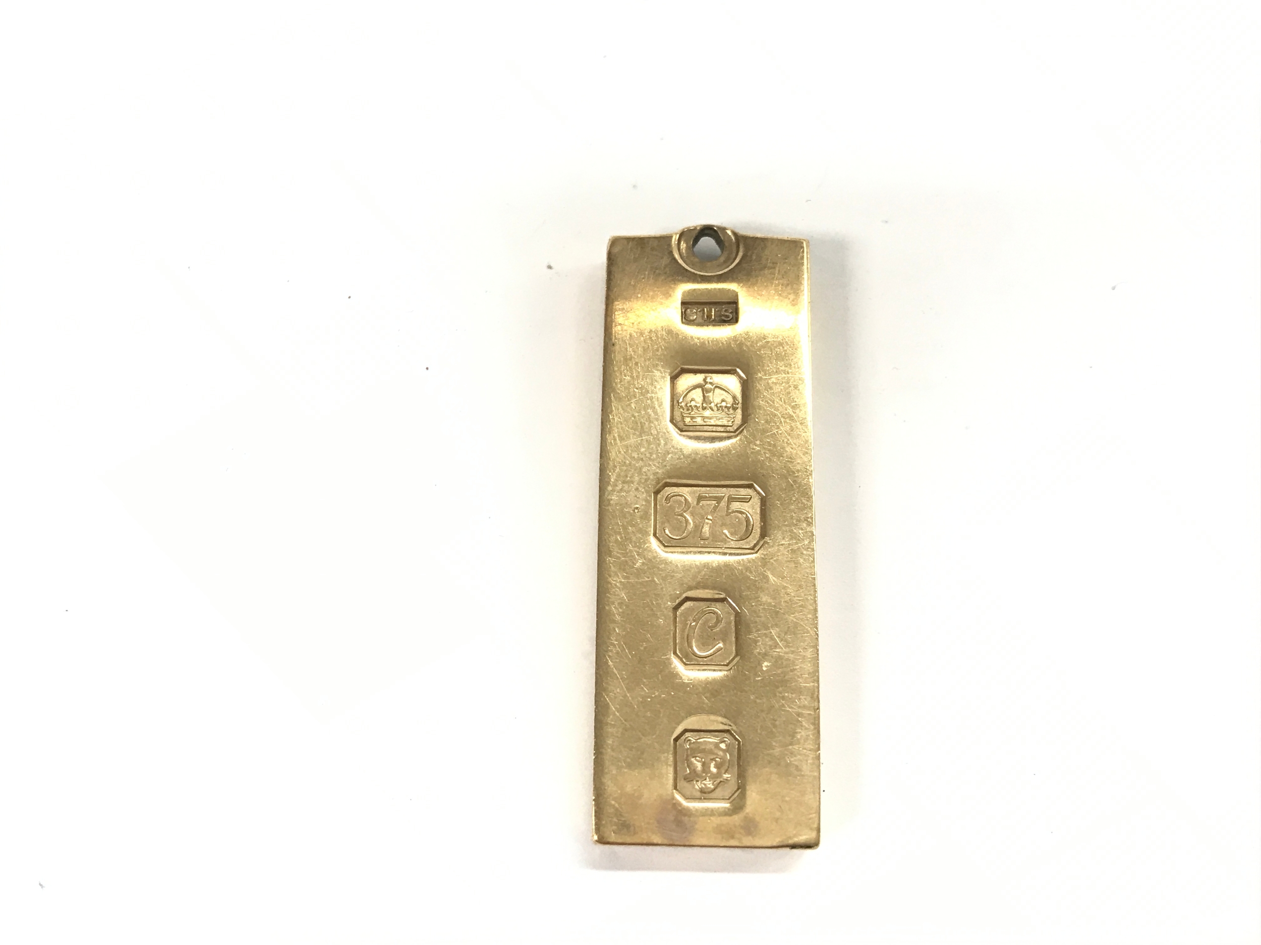 9ct gold ingot pendant
29.20g