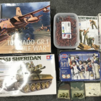 A Collection Of Boxed Model Kits. Tornado Has No Instructions Or Decals.