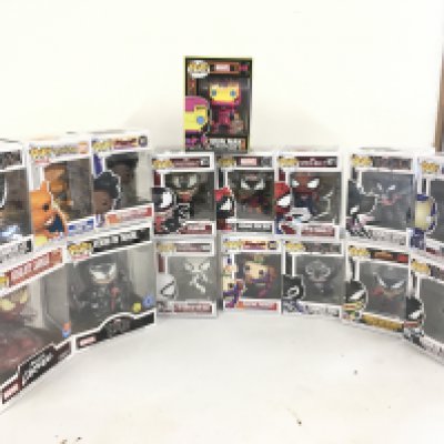 A collection of 16 x boxed funko PoP figures