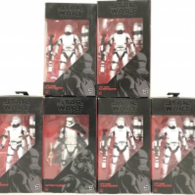 6 Boxed Star Wars Black Series Figures. 5 First Order Flamethrowers And A Captain Phasma. No Reserve.