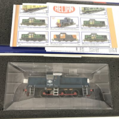 A Boxed Heljan 00 Gauge 1401 BR Blue Class 14 Diesel Locomotive.