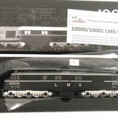 A Boxed Dapol 00 Gauge 10000 LMS Black Chrome Fittings Locomotive.