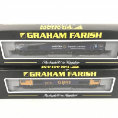 2 X Boxed Graham Farish N Gauge Locos. A class 66 Diesel #371-377 And A Class 66 Diesel #371-381.
