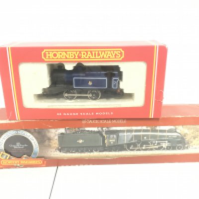 A Collection Of Boxed And Loose 00 Gauge Locomotives. Track And Accessories. Some Damage.