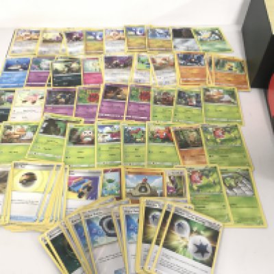 A Collection Of Pokemon Cards In Collectors Box Approximately 600 includes Vintage.