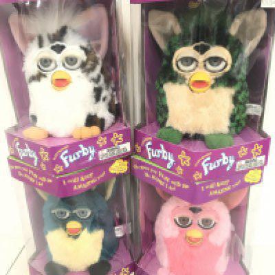 4 Boxed And Sealed Tiger/Hasbro Furbys including Pink Flamingo. Turtle. Snow Leopard. And Dragon.