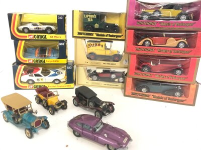3 Boxed Corgi Diecast Vehicles And A Small Collection Of Matchbox Models Of Yesteryear. No Reserve.