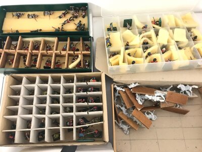 A Collection Of 15MM Led Soldiers. Painted And Un Painted. No Reserve.