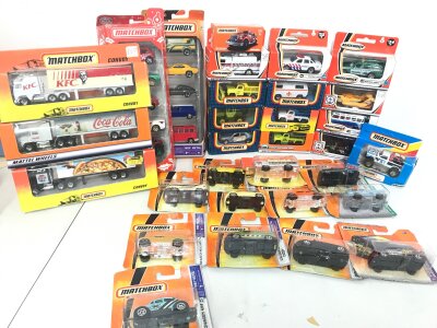 A Collection of Boxed Matchbox Diecast. Including Convoy. Boxes Are In Various States. No Reserve.